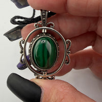 Crystal Spinner Necklace (Various Stones)