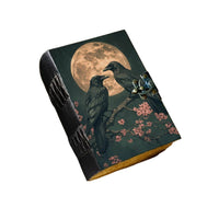 Original Raven Leather Journal Gothic Grimoire Tarot Book-Earth Fairy Holistics