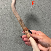Deer Bone & Clear Quartz Handmade Wands (Various Options)-Earth Fairy Holistics