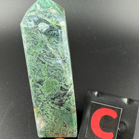 Moss Agate Obelisk Towers-Earth Fairy Holistics