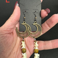 Bone & Stone: Sacred Balance Earrings-Earth Fairy Holistics