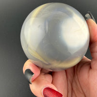 Orca Agate Sphere-Earth Fairy Holistics