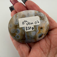 8th Vein Ocean Jasper Palm Stones-Earth Fairy Holistics