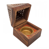 Wooden Temple Cone/Charcoal Burner