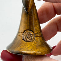Witch's Hat Crystal Carving