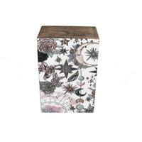 Wooden Storage Box (6 x 4 in.) - Pink Celestial (Brown)-Earth Fairy Holistics