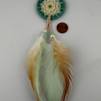 Spirit Wolf Dreamcatchers/Leather Keychains-Earth Fairy Holistics