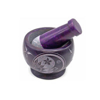 Soapstone Mortar & Pestle - Purple Celestial-Earth Fairy Holistics