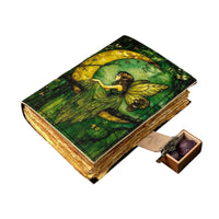 Fairy Leather Journal Celtic Grimoire Journal Spellbook-Earth Fairy Holistics