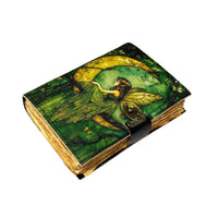 Fairy Leather Journal Celtic Grimoire Journal Spellbook-Earth Fairy Holistics