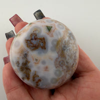 8th Vein Ocean Jasper Palm Stones-Earth Fairy Holistics