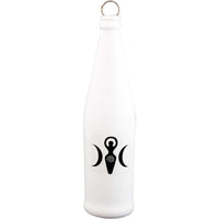 Glass Smoking Bottle Incense Burner - Triple Moon Goddess-Earth Fairy Holistics