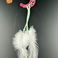Spirit Wolf Dreamcatchers/Leather Keychains-Earth Fairy Holistics