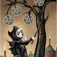 Deviant Moon Tarot Borderless Miniature Edition-Earth Fairy Holistics