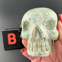 Chrysoprase Skulls