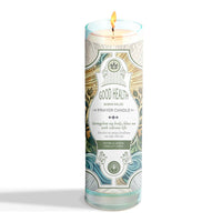 Prayer Candle - Good Health (8") (9.5 oz)-Earth Fairy Holistics