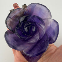 Fluorite Flower on Leaf-Earth Fairy Holistics