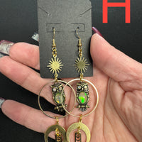 Runes & Remains Earrings-Earth Fairy Holistics