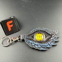 Spirit Wolf Leather Eye Keychains