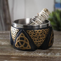 Triquetra Smudge Bowl-Earth Fairy Holistics