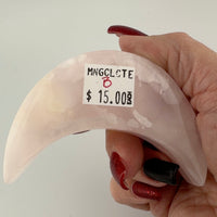 Mangano Calcite Crescent Moons (UV Reactive)-Earth Fairy Holistics
