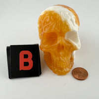 Orange Calcite Skulls