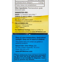 Silver Wings Colloidal Silver, 500 PPM - 4 fl oz