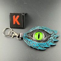 Spirit Wolf Leather Eye Keychains