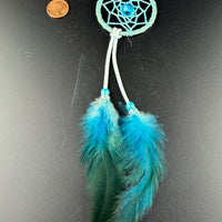 Spirit Wolf Dreamcatchers/Leather Keychains-Earth Fairy Holistics