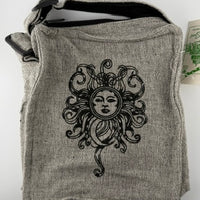 Sun & Moon Zipper Closure Crossbody