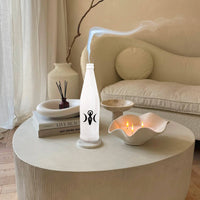 Glass Smoking Bottle Incense Burner - Triple Moon Goddess-Earth Fairy Holistics