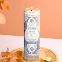Prayer Candle - Manifest (8 in./9.5 oz.)-Earth Fairy Holistics