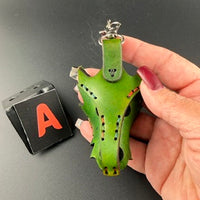Spirit Wolf Leather Dragon Head Keychains