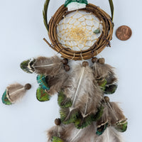 Spirit Wolf Dreamcatchers/Leather Keychains-Earth Fairy Holistics