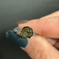 Tourmaline Flower Ring-Earth Fairy Holistics