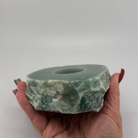 Green Aventurine Tea Light Candle Holders-Earth Fairy Holistics