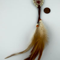 Spirit Wolf Dreamcatchers/Leather Keychains-Earth Fairy Holistics