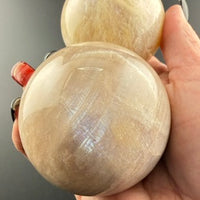 Blue Flash Moonstone Spheres-Earth Fairy Holistics