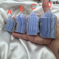 Blue Lace Agate Tower Points-Earth Fairy Holistics