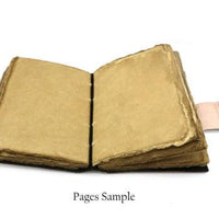 Bohemian Moon Blank Leather Journal-Earth Fairy Holistics