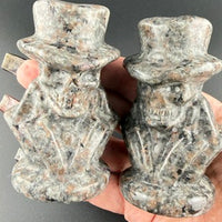 Yooperlite Skeleton With Top Hat (UV Reactive)-Earth Fairy Holistics