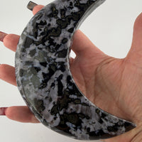 Indigo Gabbro Crescent Moons-Earth Fairy Holistics