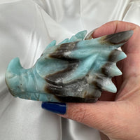 Caribbean Calcite Dragon Head Carving-Earth Fairy Holistics
