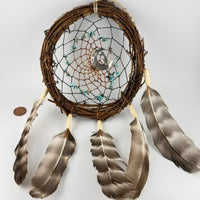Spirit Wolf Dreamcatchers/Leather Keychains-Earth Fairy Holistics