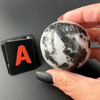 Black Tourmaline in Quartz Sphere-Earth Fairy Holistics