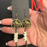 Runes & Remains Earrings-Earth Fairy Holistics