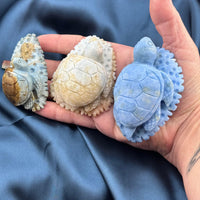 Dumortierite Sea Turtle Carving-Earth Fairy Holistics