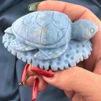 Dumortierite Sea Turtle Carving-Earth Fairy Holistics