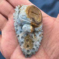 Dumortierite Sea Turtle Carving-Earth Fairy Holistics