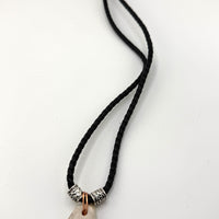 Deer Antler Bone Carved Algiz Rune Necklace